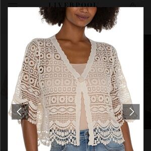 Liverpool Short Sleeve Lace Bolero